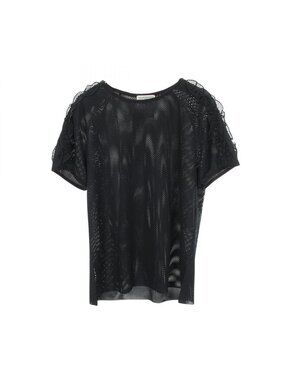 Chanel Mesh Ruffles Top